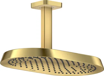 Produktbild von hansgrohe AXOR ShowerSphere Kopfbrause 370/220 1-jet EcoSmart mit Deckenanschluss, 39761990