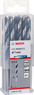 Produktbild von Metallspiralbohrer 2608577238 DIN338 7,0x 69x109 mm HSS PointTeQ (10)