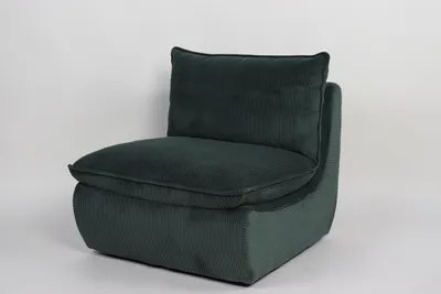 Produktbild von Hela Tische, Relax-Sessel Rhodos, Bezug Cordstoff Grün, gepolstertes Gestell, breite Sitzfläche, aufgesetztes Kissen, ca.180kg belastbar
