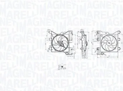 Produktbild von MAGNETI MARELLI 069422852010 Lüfter Motorkühlung Kühlerlüfter Wasserkühler Ø325mm