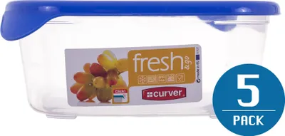 Produktbild von Curver pojemnik na żywność "fresh&go" prostokątny 1l /niebieski/ transparentny