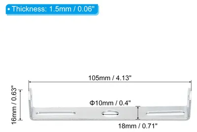 Produktbild von 105mm Lampenhalterung Decke Kit 2 Set Deckenhalterung Lampe Stahl Querleiste fš¹r Haus Bš¹ro H?ngeleuchte Wand mit Schraube Unterlegscheibe Mutter