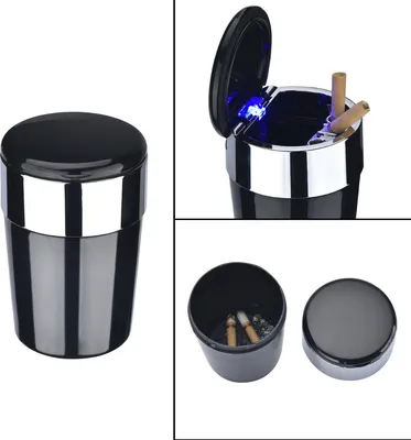 Produktbild von Autoaschenbecher mit Klappdeckel und LED, Farbe nicht wählbar