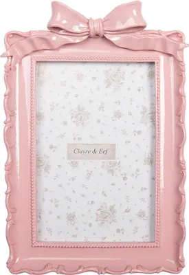 Produktbild von Clayre & Eef Bilderrahmen 10x15 cm Rosa Kunststoff
