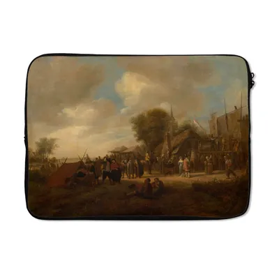 Produktbild von MuchoWow® Laptop Hülle 14 ZollDorffest - Jan Steen Laptoptasche - Laptoptasche - Stoßsicher - Schutzhaube