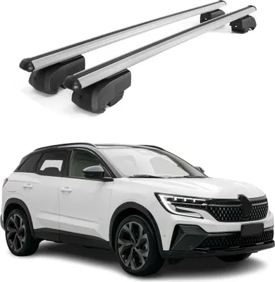 Image de Barres de toit Transversales Pour Renault Austral 2022-2025 Aluminium Gris