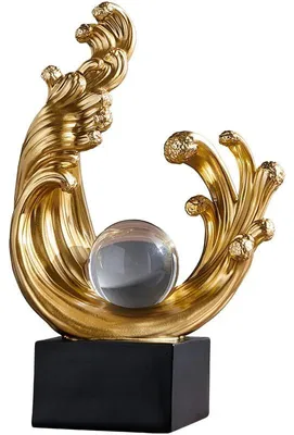 Produktbild von Solidchoice – Moderne, abstrakte Dekorative Skulptur – Golfartige Kunstskulptur aus Kristall