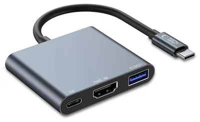Produktbild von Tech-Protect V1-Hub-Adapter 3In1 Grau