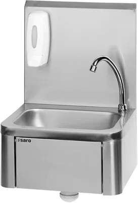 Produktbild von Saro KEVIN, Wand-Spülbecken, Rechteckig, Edelstahl, Edelstahl, 1 Becken, 400 mm