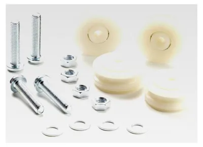 Produktbild von Gewächshaus-Türrollen Ø 22 mm | 4 Stück