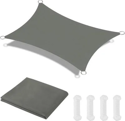 Productafbeelding van Famanu zonnescherm, 2m x 3m - Waterdicht zonnescherm met 95% UV-bescherming