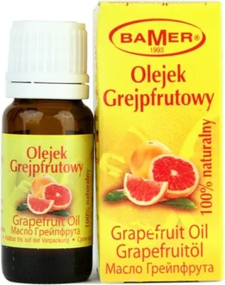 Obrázok produktu pre BAMER | Prírodný esenciálny olej z grapefruitu 7 ml - vôňa na aromaterapiu, sviečky a do sauny - ideálny na katar a kašeľ