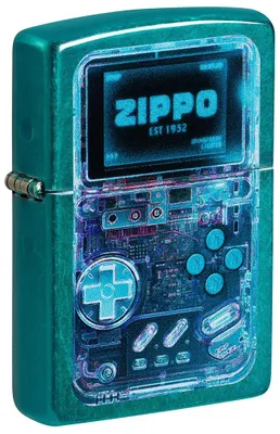 Produktbild von Zippo Retro Gamer Benzinfeuerzeug 60007938 Candy Teal