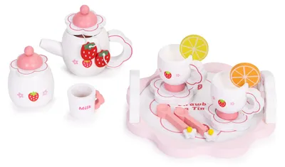 Obrázek produktu pro ECOTOYS HM260872 Dřevěná čajová souprava 14 ks