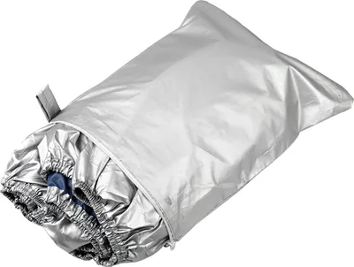 Produktbild von Bootsabdeckung Yacht Aussenschutz Wasserdicht Hochleistungssilber Reflektierendes 300D Oxford-Gewebe Zertruemmerndes, langlebiges und reissfestes Material Fuer V-HULL TRI-HULL Runabouts und Bassboote 16-18FT