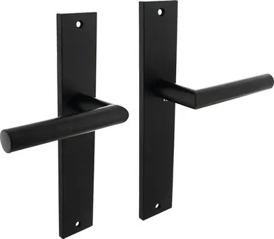 Produktbild von Langschildgarnitur Intersteel Bastian Blind schwarz matt