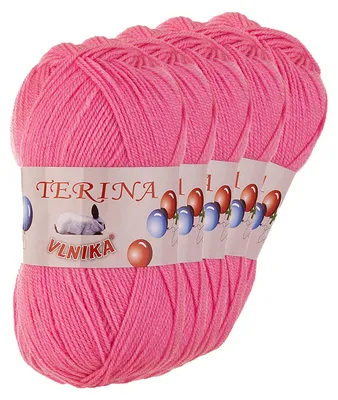 5 x 100g Terina Strickgarn Häkelgarn Wolle Acrylwolle pflegeleicht Farbwahl