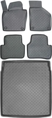 Obrázok produktu pre Volkswagen Passat CC, karoséria Fastback (2008-2012) - SADA - Podlahové koberce do interiéru + podložka do batožinového priestoru