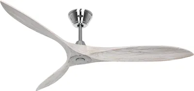 Produktbild von Energiespar Deckenventilator mit Fernbedienung Eco Airscrew Chrom gebürstet / Weiß gebürstet