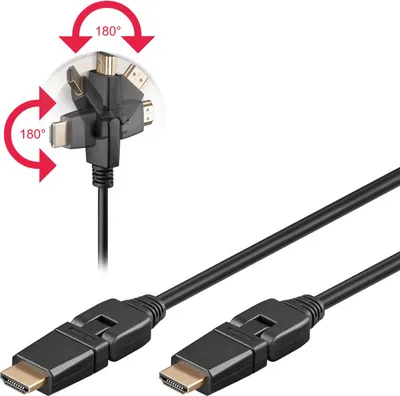 Obrázok produktu pre Microconnect HDM19193FS, 3 m, Typ HDMI (štandard), Typ HDMI (štandard), 3840 x 2160 px, 3D kompatibilita, Čierna