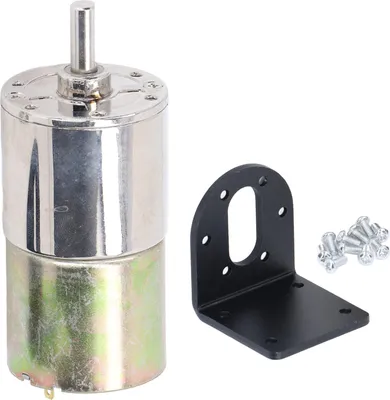 Obrázek produktu pro Mikro kartáčový motor s držákem, automatickým zajištěním, kompaktní, s regulací otáček, redukční převodovkou, 24 V DC, 10 W, 0šC300 ot./min.