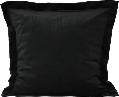 Produktbild von 2-Set SAMT KISSENBEZUG mit Stehsaum 40x40cm SCHWARZ Kissenhülle Dekokissenbezug Sofakissen Zierkissen Velours