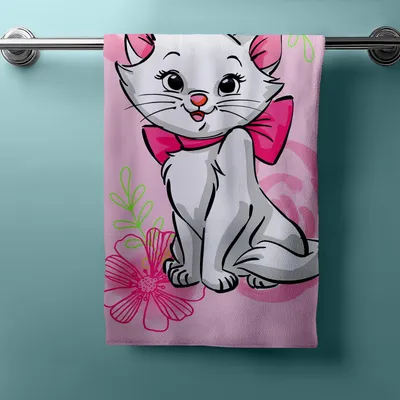 Produktbild von Disney Aristocats Marie Duschtuch Badetuch Strandtuch 70 x 140cm