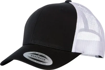 Produktbild von Yupoong Flexfit Retro Trucker Kappe RW5391 (Einheitsgröße) (Schwarz/Weiß)