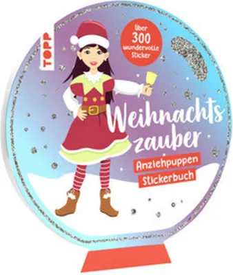 Obrázok produktu pre Stickerbuch: Anziehpuppen zum Stickern. Weihnachten