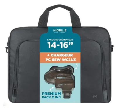 Produktbild von Mobilis 003089, Toploader-Tasche, 40,6 cm (16"), Schultergurt, 260 g