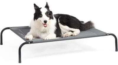 Produktbild von Erhöhtes Hundebett Outdoor Grau Größe M 105x80x20 cm