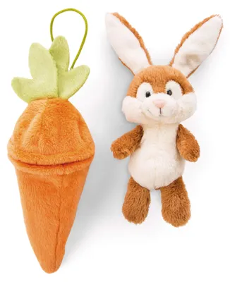 Produktbild von NICI 48089 Plüschhase Anhänger 15cm mit Karotte Oster-Geschenkidee Orange