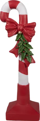 Zdjęcie produktu dla Clayre & Eef Świąteczna figurka dekoracyjna trzcina cukrowa 40 cm czerwona biała polyresin