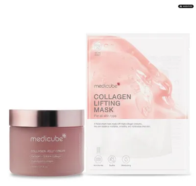 Produktbild von Medicube Collagen Jelly Cream und Lifting Mask Duo