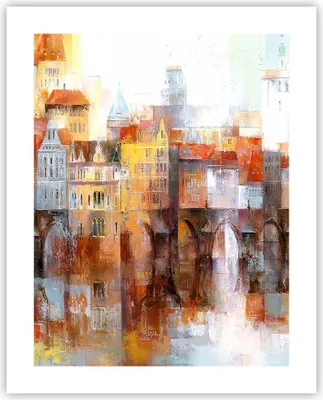 Produktbild von Poster - Poster ohne Rahmen - Stadt Mietshaus - 40x50 cm - Wand Bild - Wanddeko - Wandbilder - Kunstposter - Wandposter - Bilder - Kunstdruck - Wanddekoration - Wandbild - P2XPA40x50-3476