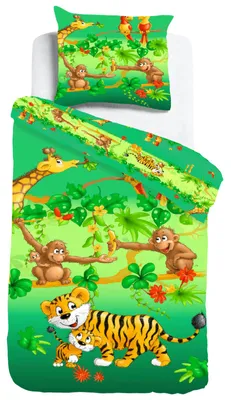 Produktbild von Dschungeltiere Bettwäsche Digitaldruck ESPiCO Sleep and Dream 135 cm x 200 cm