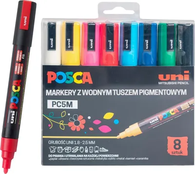 Produktbild von Posca Uni Marker Set Pc-5M 8 Pc-5M 194513