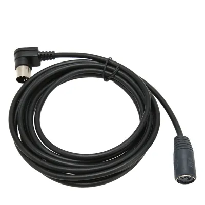 Image de câble d'extension MIDI DIN 5 broches à 90 degrés Câble d'extension MIDI DIN 90 degrés Câble MIDI DIN 5 broches mâle à femelle Câble d'extension MIDI DIN 5 broches à 90 degrés