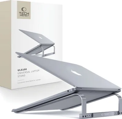 Produktbild von Tech-Protect Uls100 Universal-Laptop-Ständer Grau