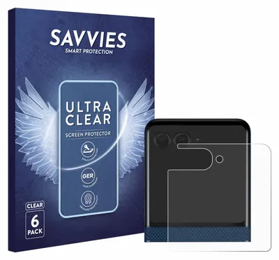 Product packaging and a screen protector placed on a phone.