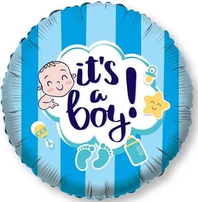 Produktbild von Folienballon- It's a boy! - ø ca. 45 cm