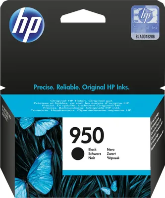Zdjęcie produktu dla HP 950 oryginalny wkład atramentowy czarny, Standardowa wydajność, Czarny, Tusz na bazie pigmentu, 1000 ml, 1 szt., 1000 stron(y)