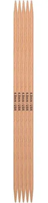 Produktbild von Famanu Stricknadeln 4 mm - Set von 5 - für Socken und Handschuhe