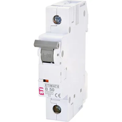 Produktbild von ETI Polam | Sicherungsautomat Etimat 6 - 1-polig - 50A - B-Charakteristik - 6kA - IP20 Schutz