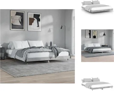 Immagine prodotto di vidaXL Struttura letto grigio 120x200 cm in legno - Letti e strutture letto