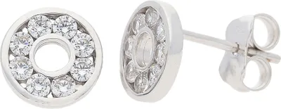 Produktbild von JuwelmaLux Ohrstecker 585 Weißgold mit Zirkonia JL25-06-0154