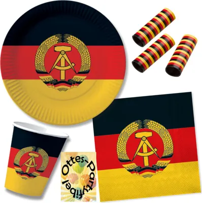 Produktbild von Nostalgie Ostalgie DDR Party-Set 63tlg. für 20 Gäste