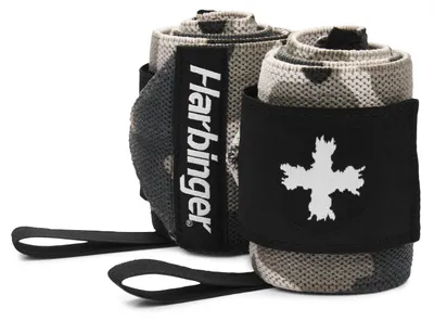 Imagen del producto de Harbinger. Vendajes para muñeca, color gris, estampado camuflaje