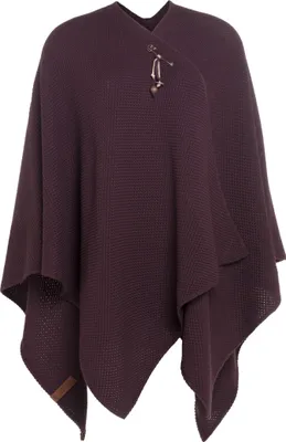 Produktbild von Knit Factory Jazz Poncho Cape - Aubergine - One Size
