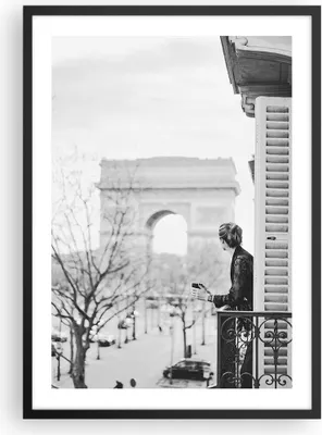 Produktbild von Gerahmtes Poster - Schwarzer Rahmen - Bogen Triumphal Paris - 50x70 cm - Wand Bild - Wanddeko - Wandbilder - Kunstposter - Wandposter - Bilderrahmen - Bilder - Kunstdruck - P2BPA50x70-5167